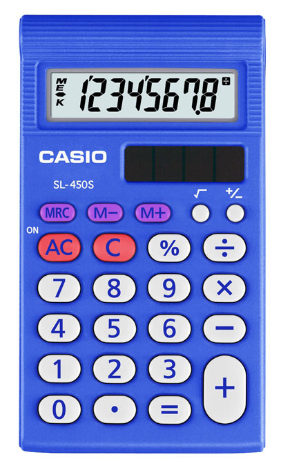 Casio SL-450S edullisesti Laskimet.netistä. Edulliset laskimet ja laskinneuvonta samaan hintaan laskinten asiantuntijalta.