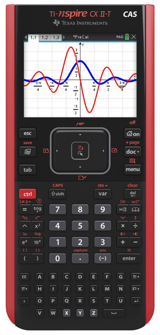 TI-nspire CX II-T CAS + ohjelmistolisenssi